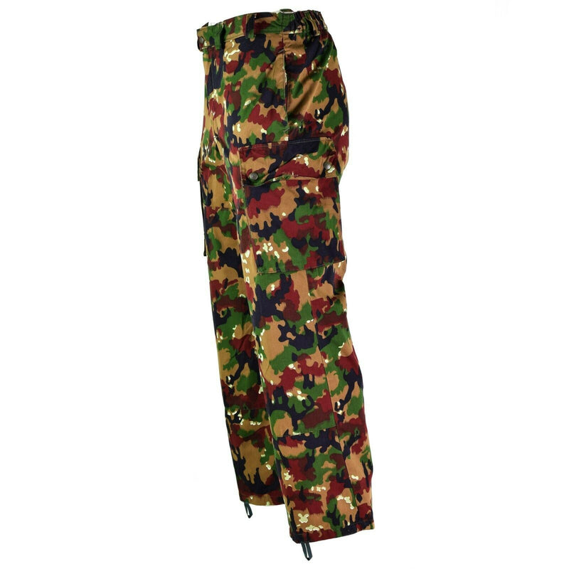 Oryginalne szwajcarskie spodnie armii M83 Combat Alpenflage Camo Field Spodni Nowe