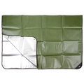 MFH Plandeka awaryjna 210 x 150 cm Podłoga kempingowa powlekana aluminium OD Green