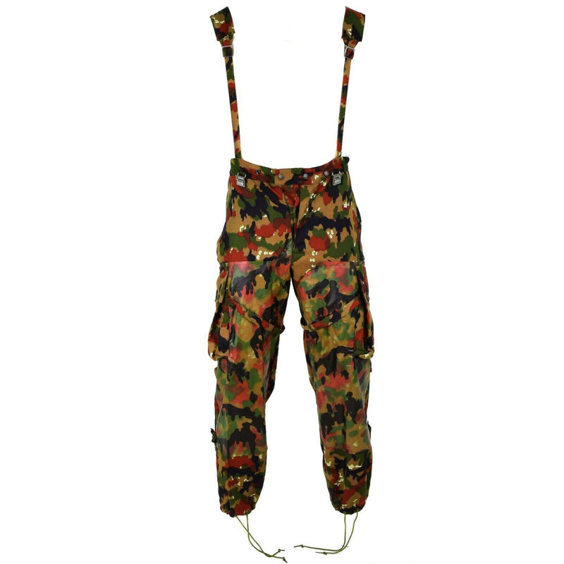 Prawdziwe szwajcarskie spodnie armii M70 Szwajcaria Combat Camo Sniper Pants Nowe