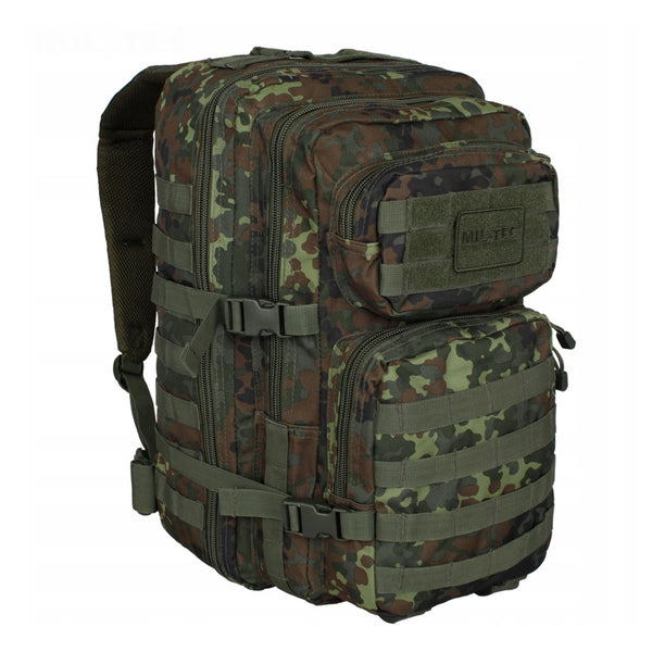 MIL-TEC Assault Trekking RucksAcka Duża 36L Backpack Flecktarn Daypack Bag
