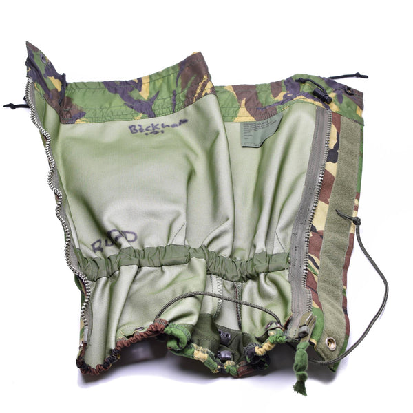 Oryginalne armia brytyjska DPM Camouflage Gaiters Waterproof rozmiar standarowania