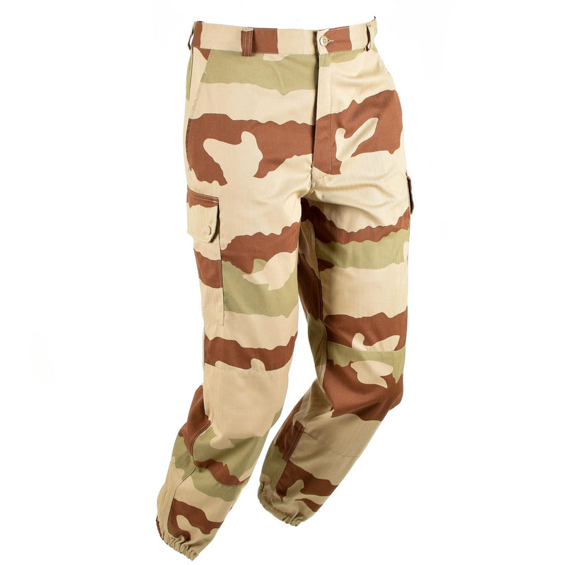 Prawdziwe francuskie spodnie armii f2 pustyni Camo France Military Spoders Nowe