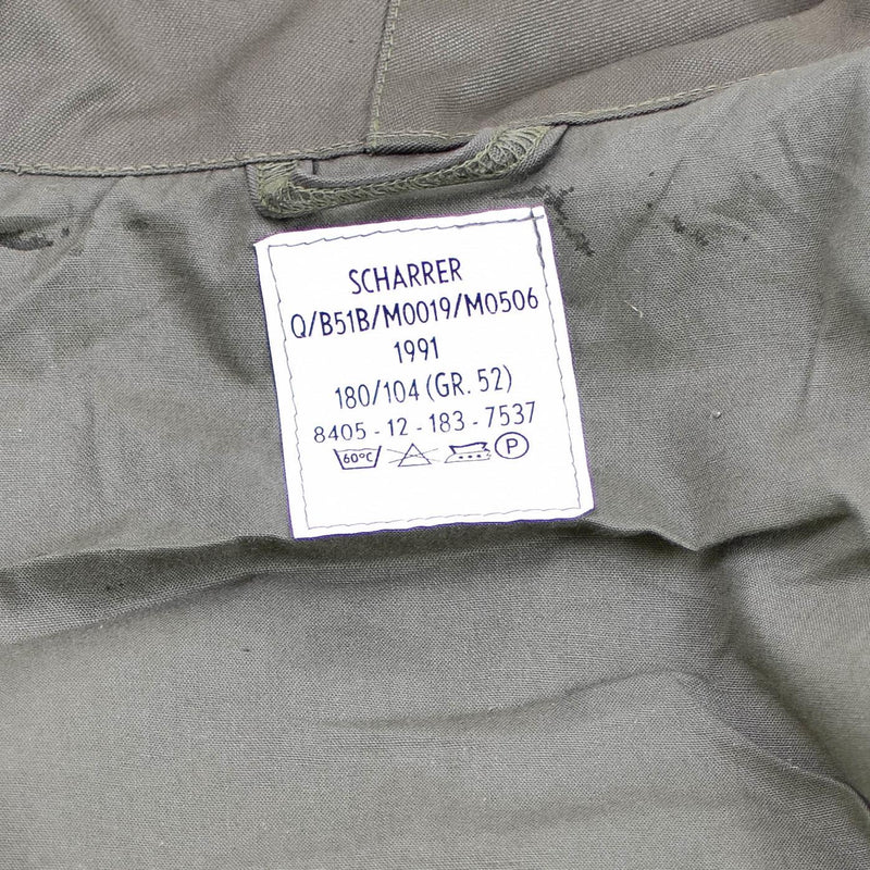 Oryginalna armia niemiecka oliwkowa kurtka oliwna kurtka długa płaszcz od vintage nowy