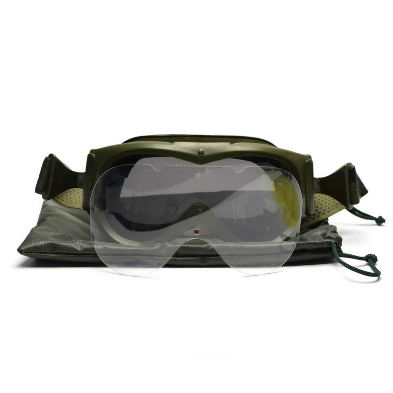 Oryginalny francuska tankowca Goggles Ochrona oka szkło wojskowe Sun Sand Wind