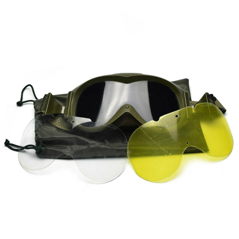 Oryginalny francuska tankowca Goggles Ochrona oka szkło wojskowe Sun Sand Wind