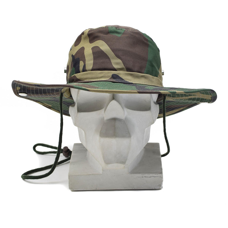 Marka MFH Wojskowa kapelusz w stylu Bush Summer Panama Dżungla Cap Cap Woodland NOWOŚĆ