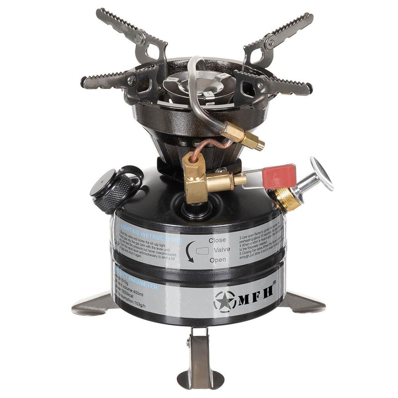MFH Brand Benf Fove Camping Trekking Trekking Outdoor Fukie Paliwa Burner Kit