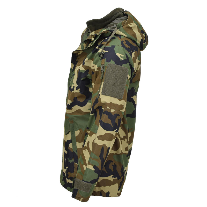 MIL-TEC Wojskowy styl Gen II wyłożony zimowa kurtka lasu Camo Soft Shell Parka