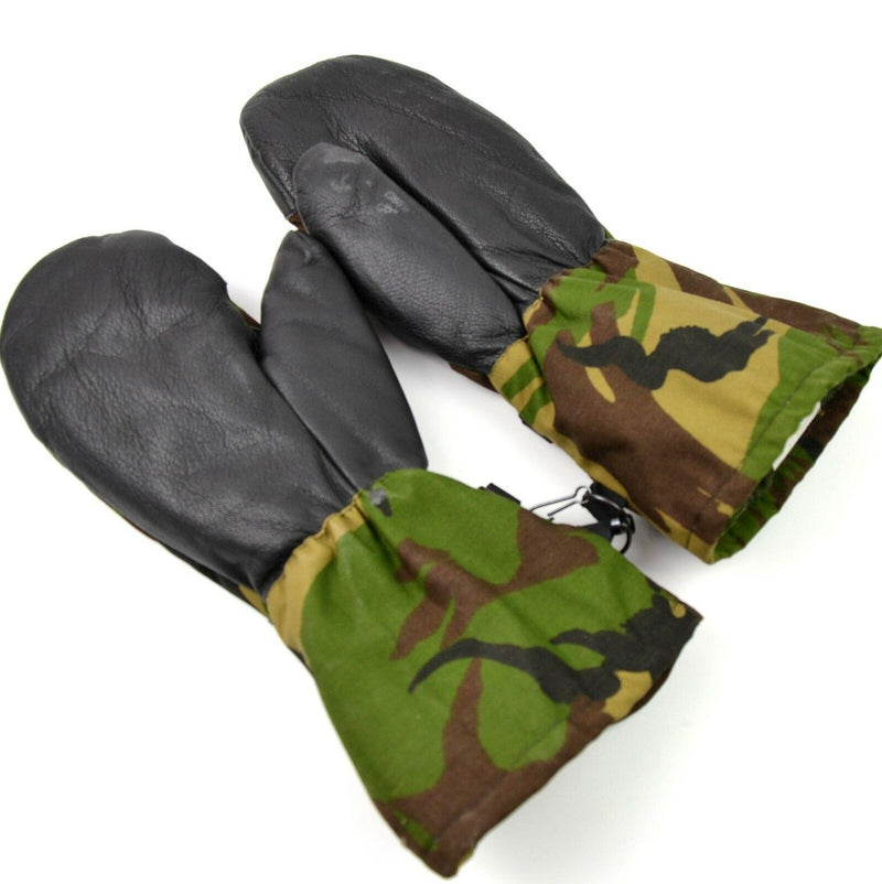Oryginalna armia holenderska DPM Woodland Camo Mittens. Holenderskie rękawiczki wojskowe