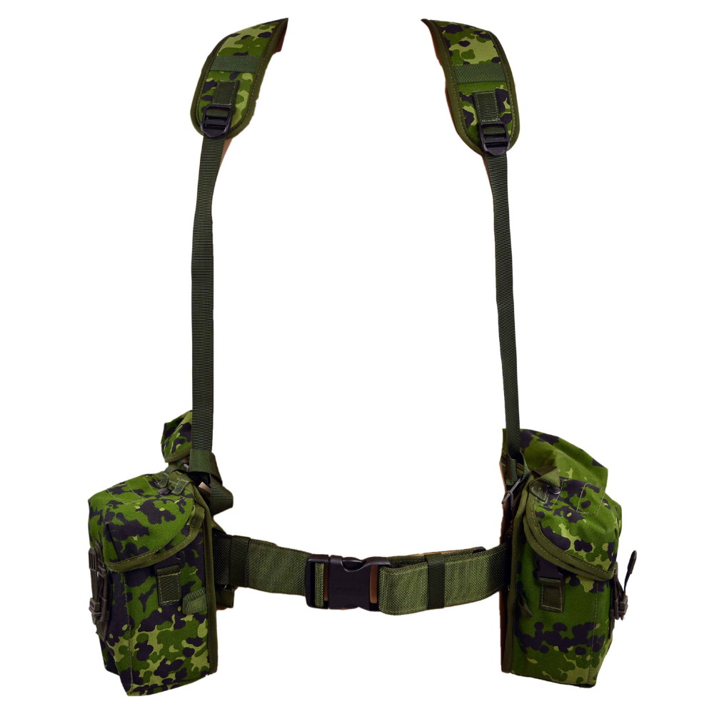 Oryginalny duński zestaw taśm wojskowych M/96 CQC, 6-częściowy, regulowany, M84 Camo