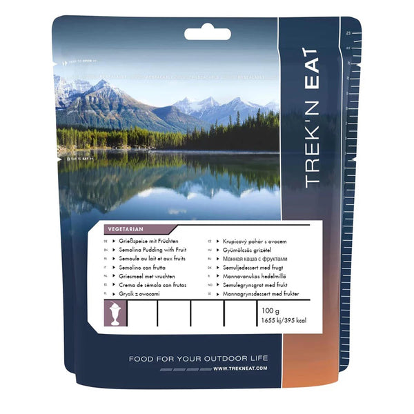Trek'n Eat Desser Mosił Semolina Pudding Camping Outdoor Mre Survival Pack
