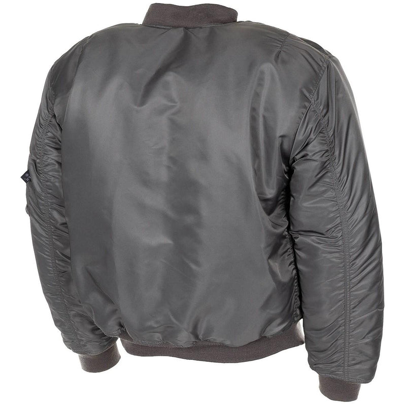 Kurtka w stylu armii amerykańskiej MA1 Air Forces Troops Bomber Urban Grey Windproof Puffer