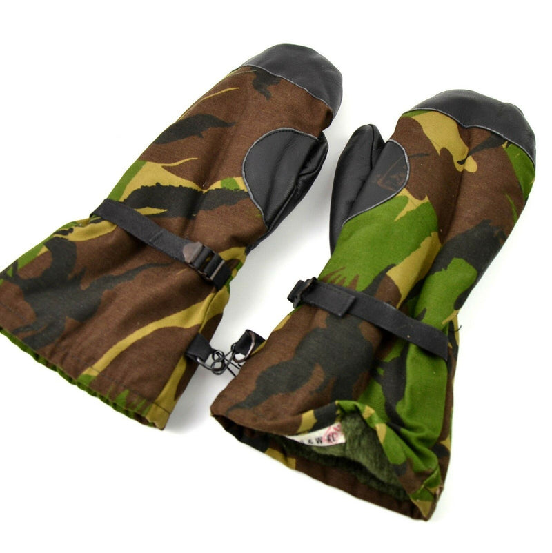 Oryginalna armia holenderska DPM Woodland Camo Mittens. Holenderskie rękawiczki wojskowe