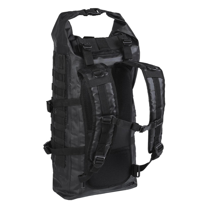 Uszczelki MIL-TEC Dry-Bag Taktyczne plecak Roll-Up RucKACK Waterproof 35L Black