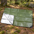 MFH Plandeka awaryjna 210 x 150 cm Podłoga kempingowa powlekana aluminium OD Green
