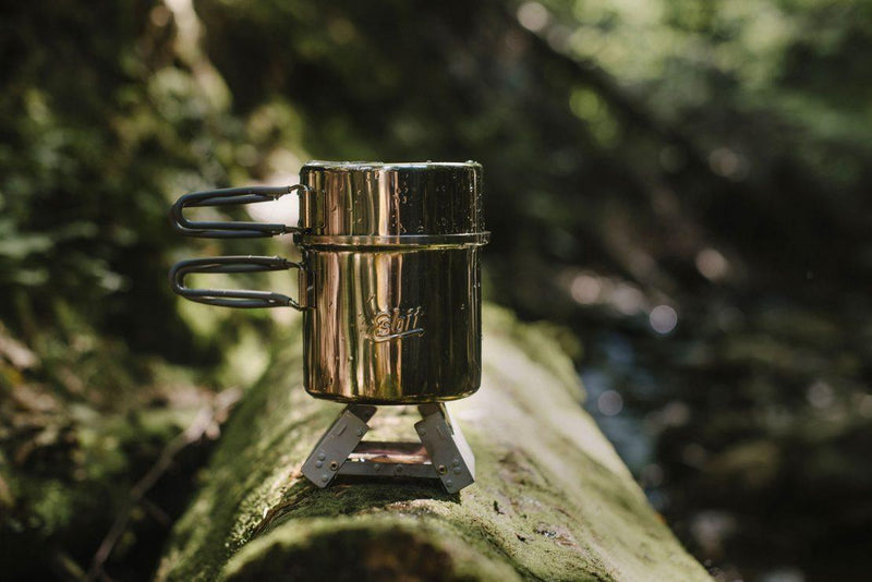 Marka ESBIT Wskaźnik pojemności stali nierdzewnej Camping Trip Water Heating