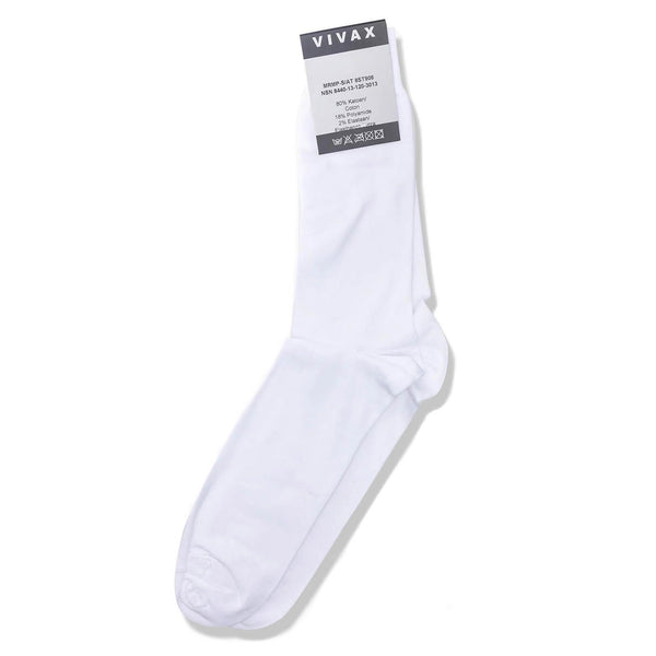 Belgia Jakość wojskowa Vivax Sports Socks Plain White Turing Camping Footear