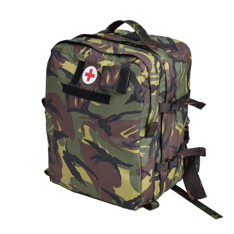 Oryginalny holenderski wojskowy lekarski plecak ratownikowy Rucksack Waterproof DPM Camo New