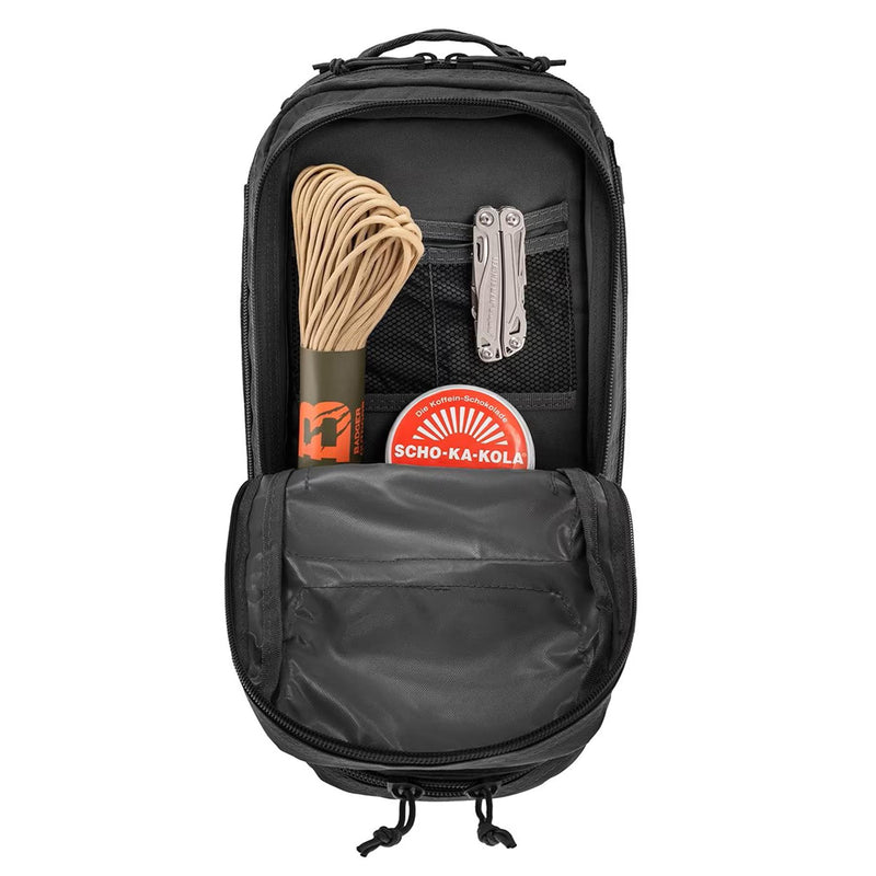 Mil-Tec USA styl szturmowy 20L Taktyczny plecak na zewnątrz Camping Black Plecak