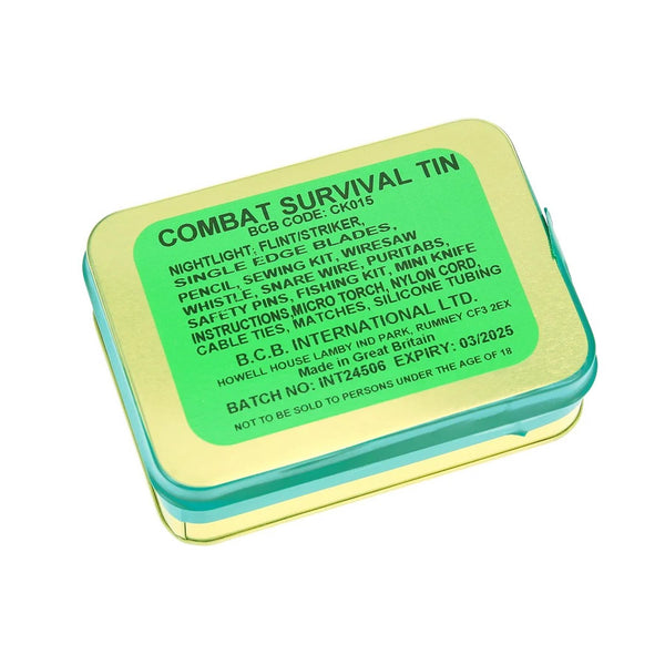 BCB Combat Survival Tin Essentials Rescue Survival Outdoor Podstawowy zestaw awaryjny