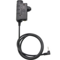 Adapter Earmor PTT Motorola 1-pinowy radiowy zestaw słuchawkowy przewodowy, taktyczny, czarny