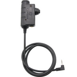 Adapter Earmor PTT Motorola 1-pinowy radiowy zestaw słuchawkowy przewodowy, taktyczny, czarny