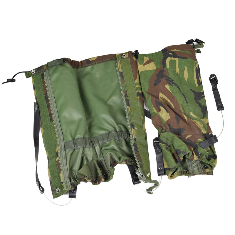 British Army Gaiters z trwałym stalowym liną DPM Woodland New
