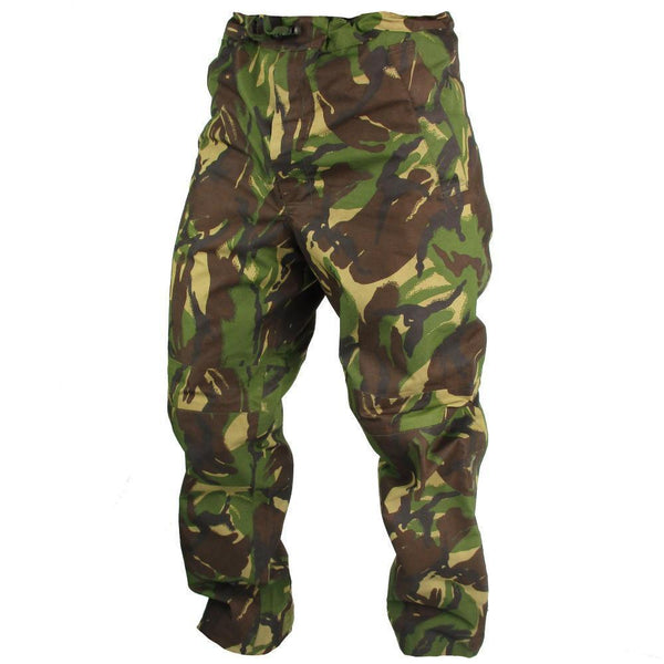 Oryginalny armia brytyjska walka wojskowa DPM Camo deszczowe spodnie wodoodporne Goretex
