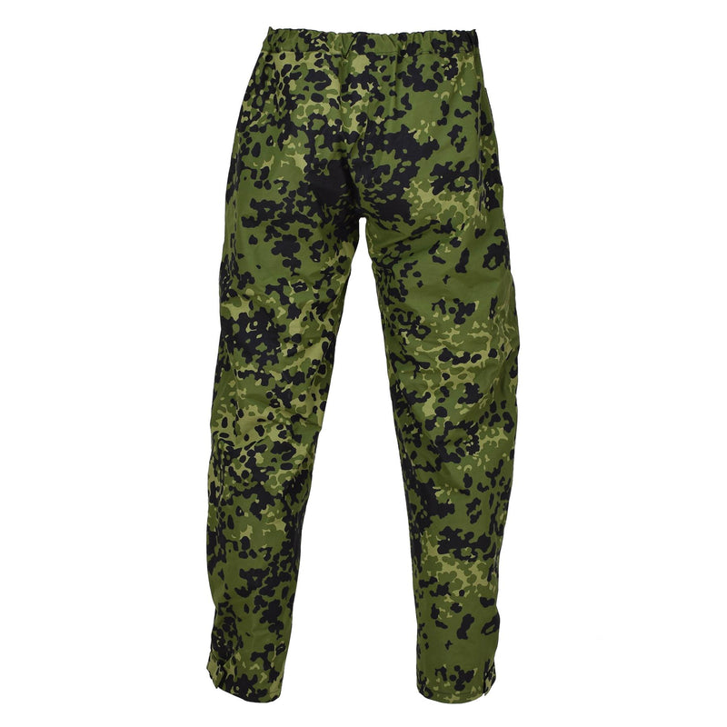 Oryginalny duński wojskowy Camo M84 Deszczowe spodnie wodoodporne elastyczne spodnie nowe