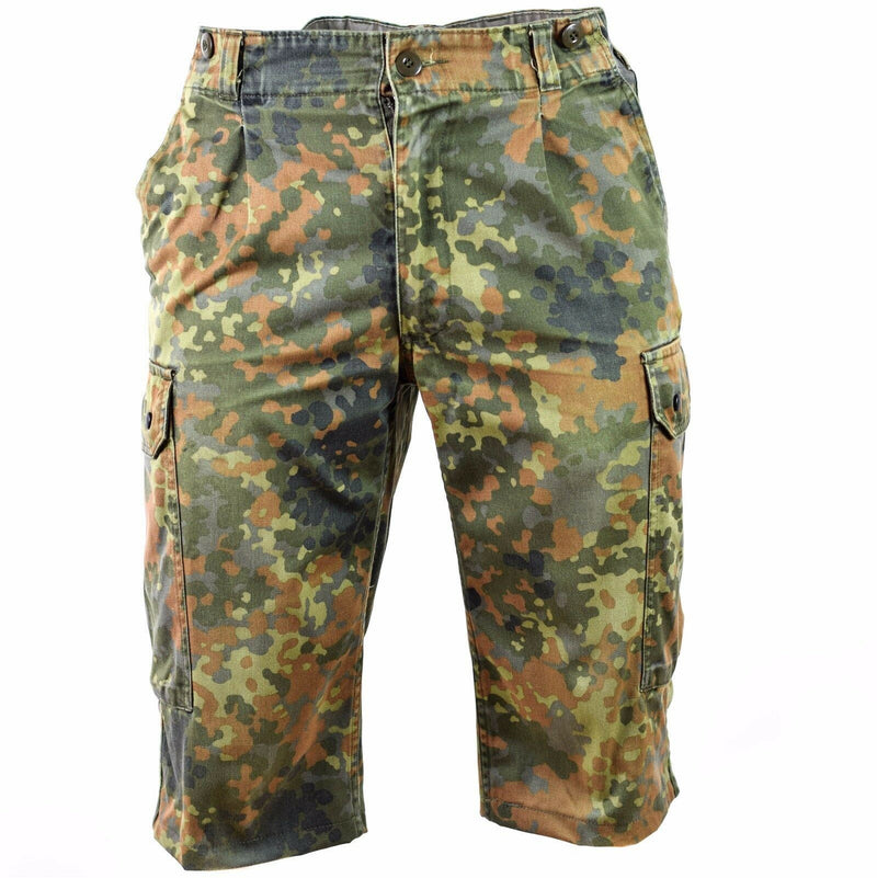 Oryginalne szorty armii niemieckiej bermuflage Flecktarn Flecktarn Bermuda