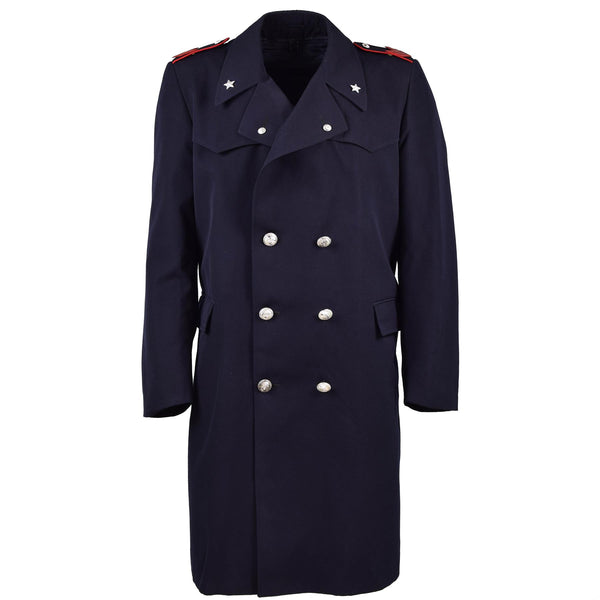 Oryginalny włoski płaszcz policji wojskowej Long Carabinieri Włoch Trench Płaszcz w liniowcu