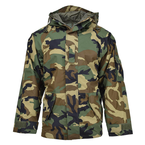 Mil-Tec wojskowy kurtka Wet Woodland 3-warstwowa wiatroodporna goretex NOWOŚĆ