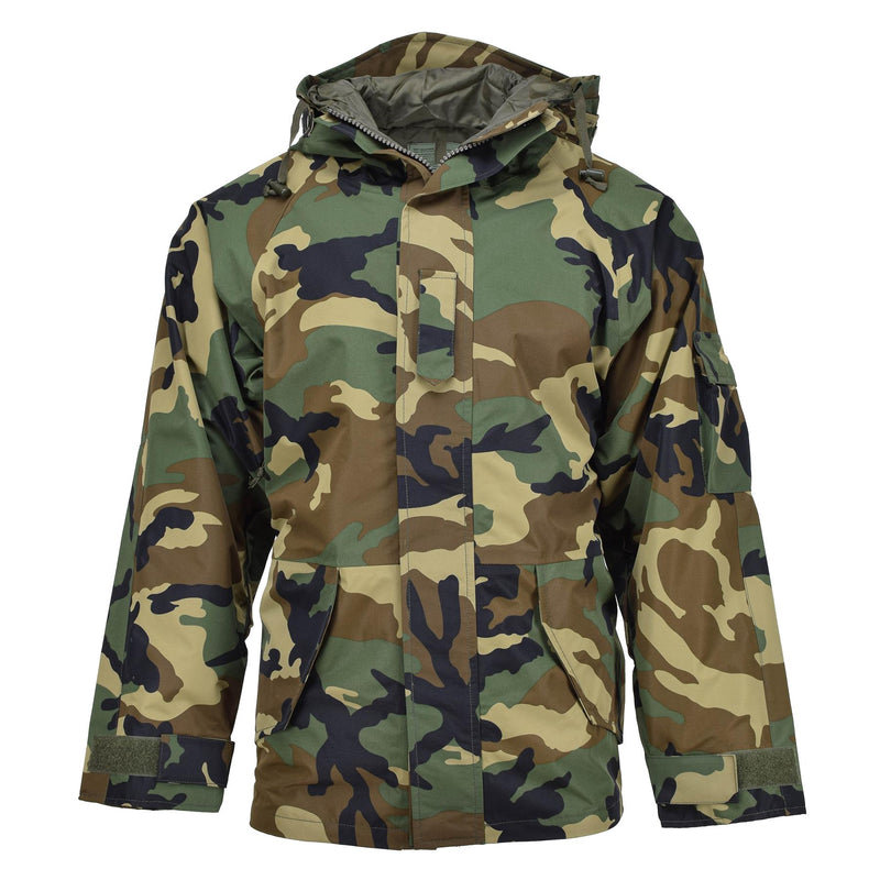 Mil-Tec wojskowy kurtka Wet Woodland 3-warstwowa wiatroodporna goretex NOWOŚĆ
