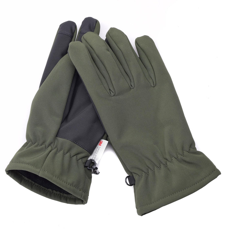 Rękawiczki MIL-TEC Softshell Thinsulate ™ Podszewka Olive Winter Mens OD Zielone wojsko