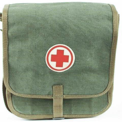 Oryginalny zestaw Poland Army Medical Kit Vintage Sanimedic First Aid Pasp Torb Nowy