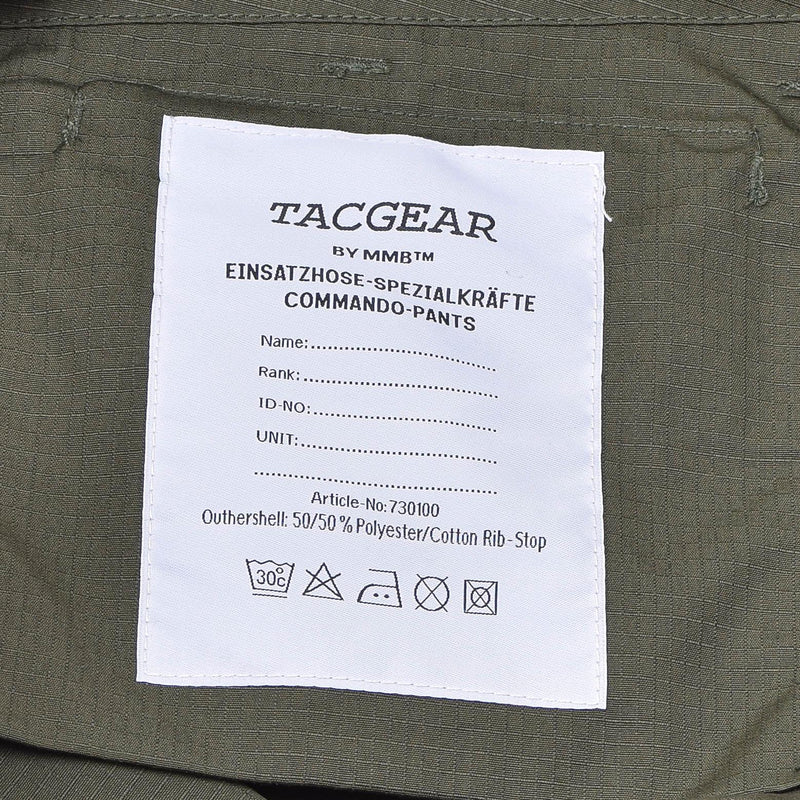 Tacgear Wojskowe Pole Cargo Spodnie RIPSTOP Wzmocnione spodnie