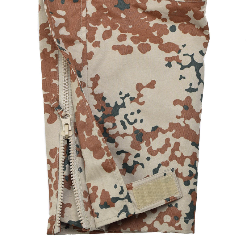 Oryginalny Duńska Armia M84 Desert Camo Wodoodporne spodnie deszczowe