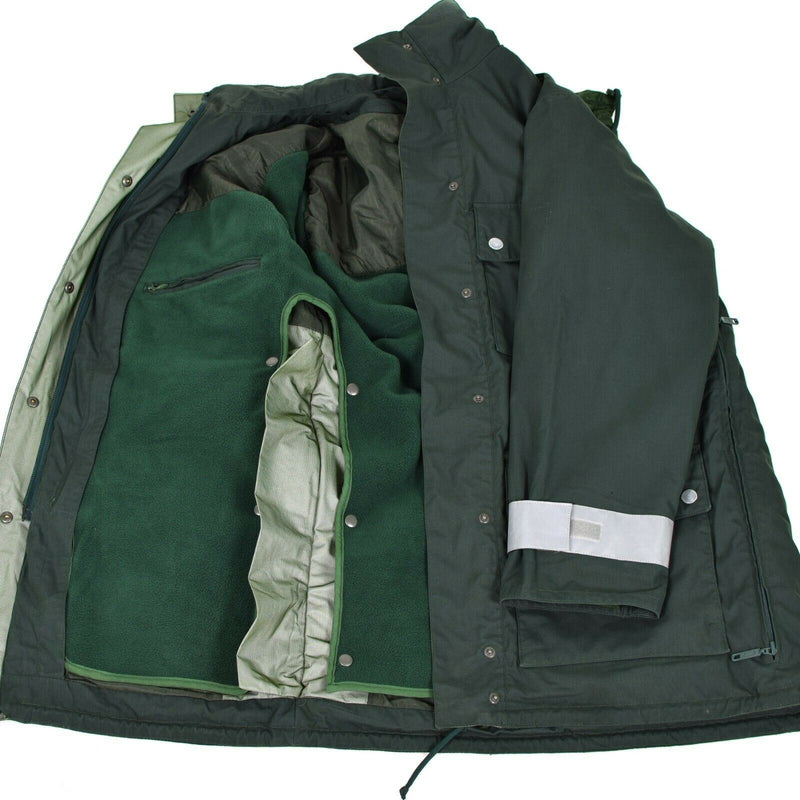 Oryginalna niemiecka kurtka policyjna Goretex Green Waterproof BGS Parkha Border Guard