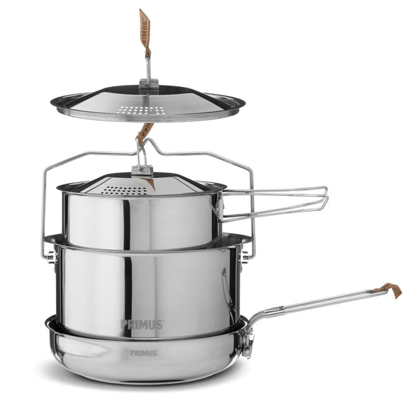 Zestaw do gotowania na ognisku Primus stal nierdzewna All-in-One Camping Camping Cooking