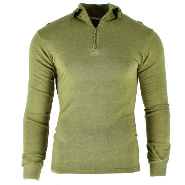 Oryginalna armia brytyjska Tricot Shirt zamek błyskawiczny