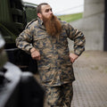 Oryginalny turecki wojskowy parka w kamuflażu cyfrowym z podszewką, wytrzymałą taktyczną ripstop