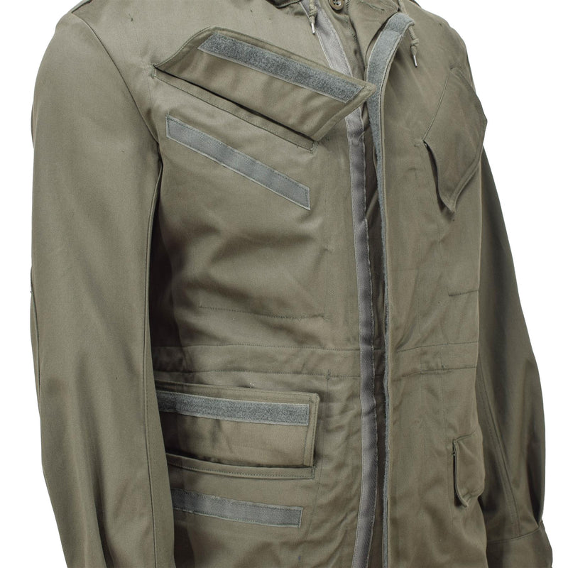 Oryginalna belgijska kurtka wojskowa Olive Field Troops BDU Hooded Parkha Vintage New