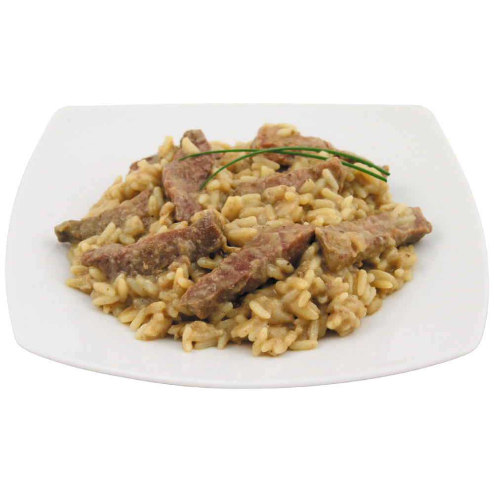 MFH Gotowy posiłek w puszkach Siekana wołowina z ryżem 400 g Camping Outdoor Food