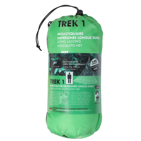 Pharmavoyage Mosquito Net Trek 1 Camping Outdoor Insect Siatka Ochrona Biała