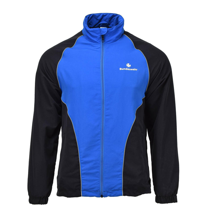 Oryginalne niemieckie wojskowe kurtki dresowe koszule sportowe Blue Black