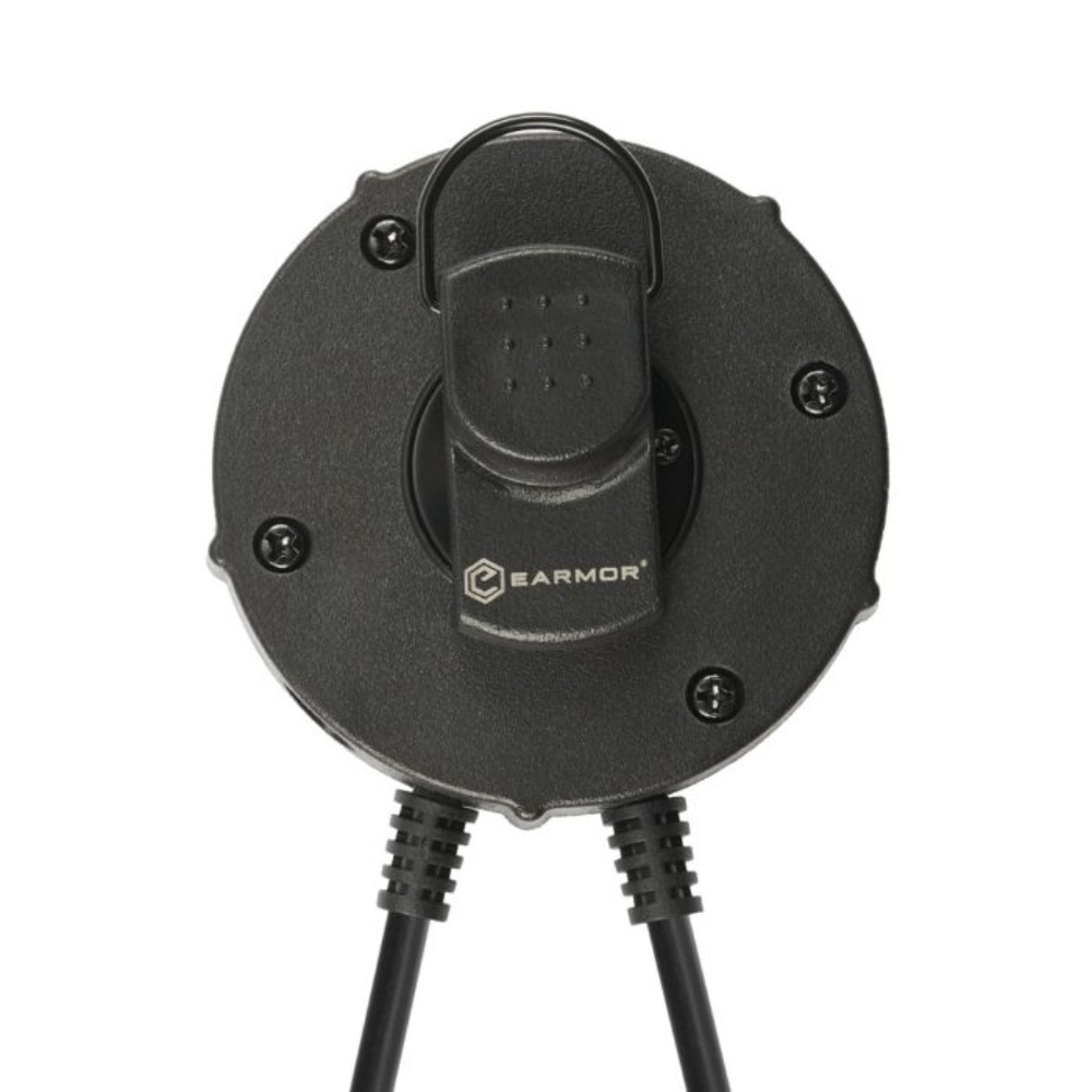 Adapter EARMOR M55 PTT Kenwood Baofeng 2-pinowy adapter zestawu słuchawkowego z radiem, czarny