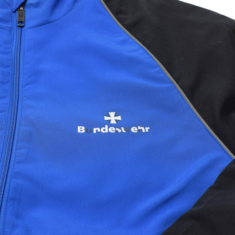 Oryginalne niemieckie wojskowe kurtki dresowe koszule sportowe Blue Black