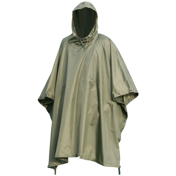 Wodoodporny deszcz w stylu armii marki Ripstop Poncho Cape Military O.D Olive Green