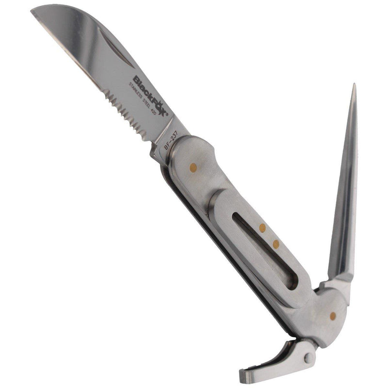 Fox Knives Brand Sailing Nóż Składanie Multitool Satys 420 Satin Coated 55 HRC