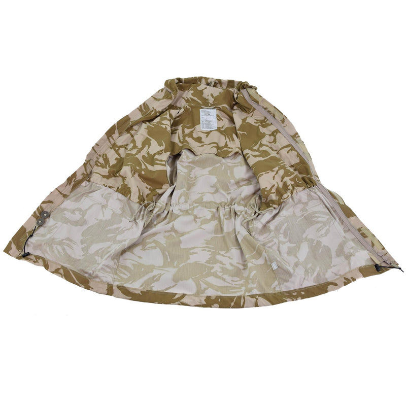 Prawdziwy brytyjska armia Parkana DPM Desert Camo Smock Windproof Jacket Wojskowy numer wojskowy